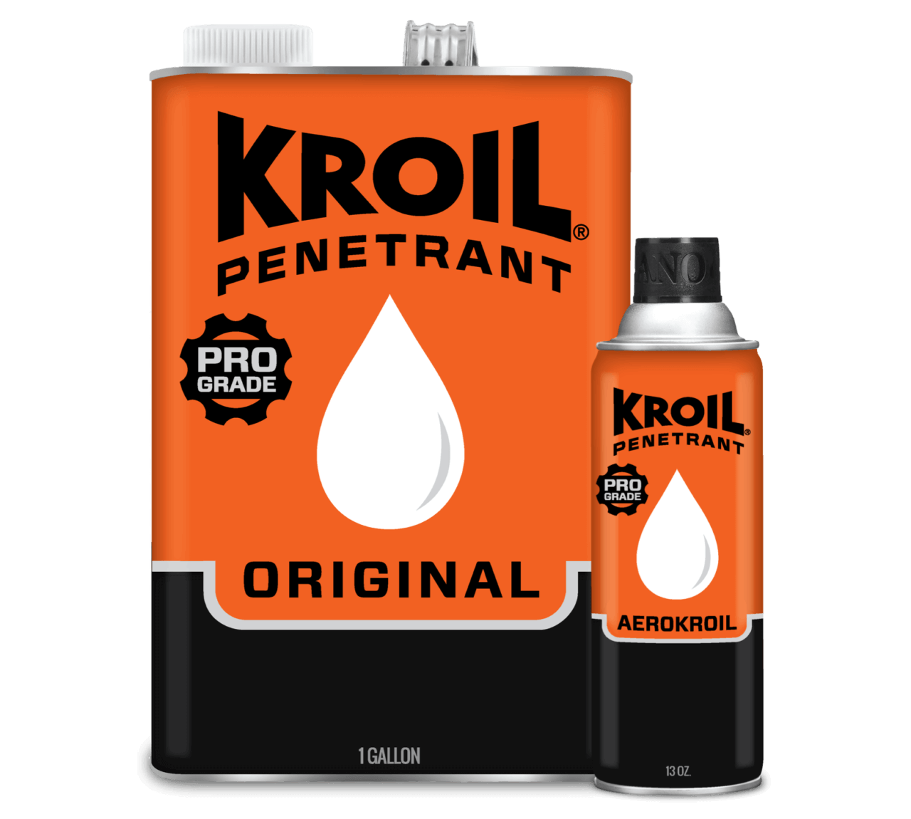 Kroil Penetrants Original 1 Gallon and 13 Oz Cans