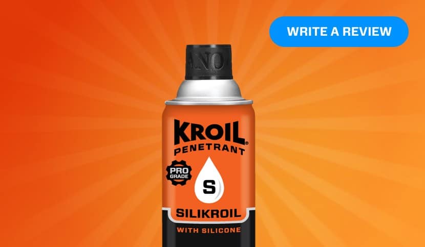 Write a review banner for Kroil
