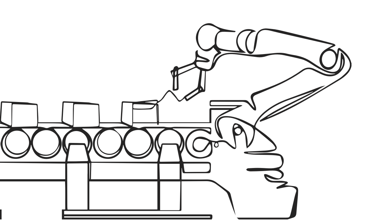 Illustration of robot arm