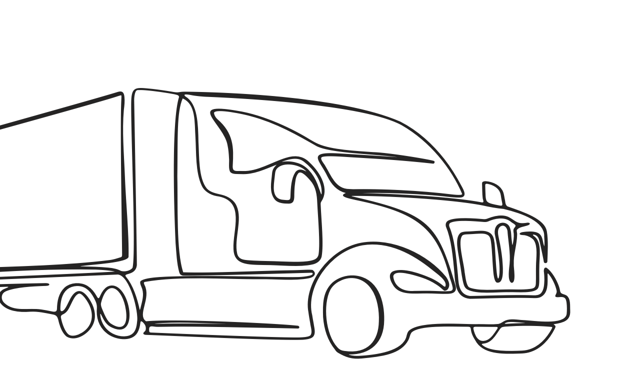 Illustration of big rig truck