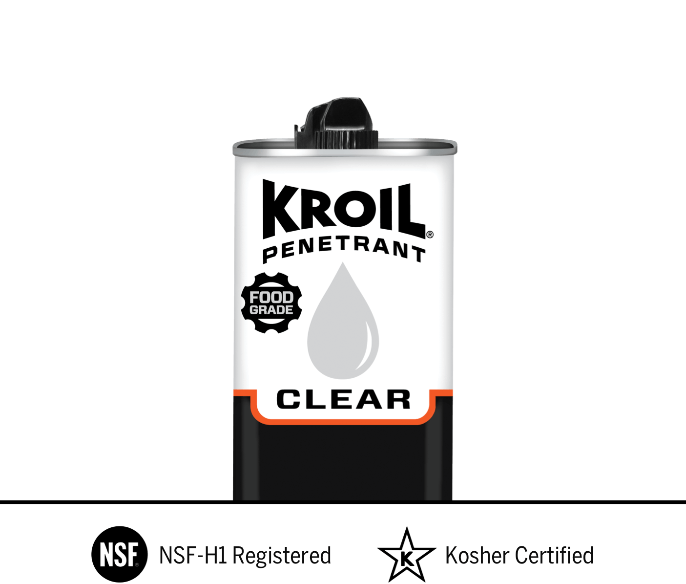 Kroil Clear® Food Grade Penetrating Oil | 8 oz Drip - (SKU# CKL081)